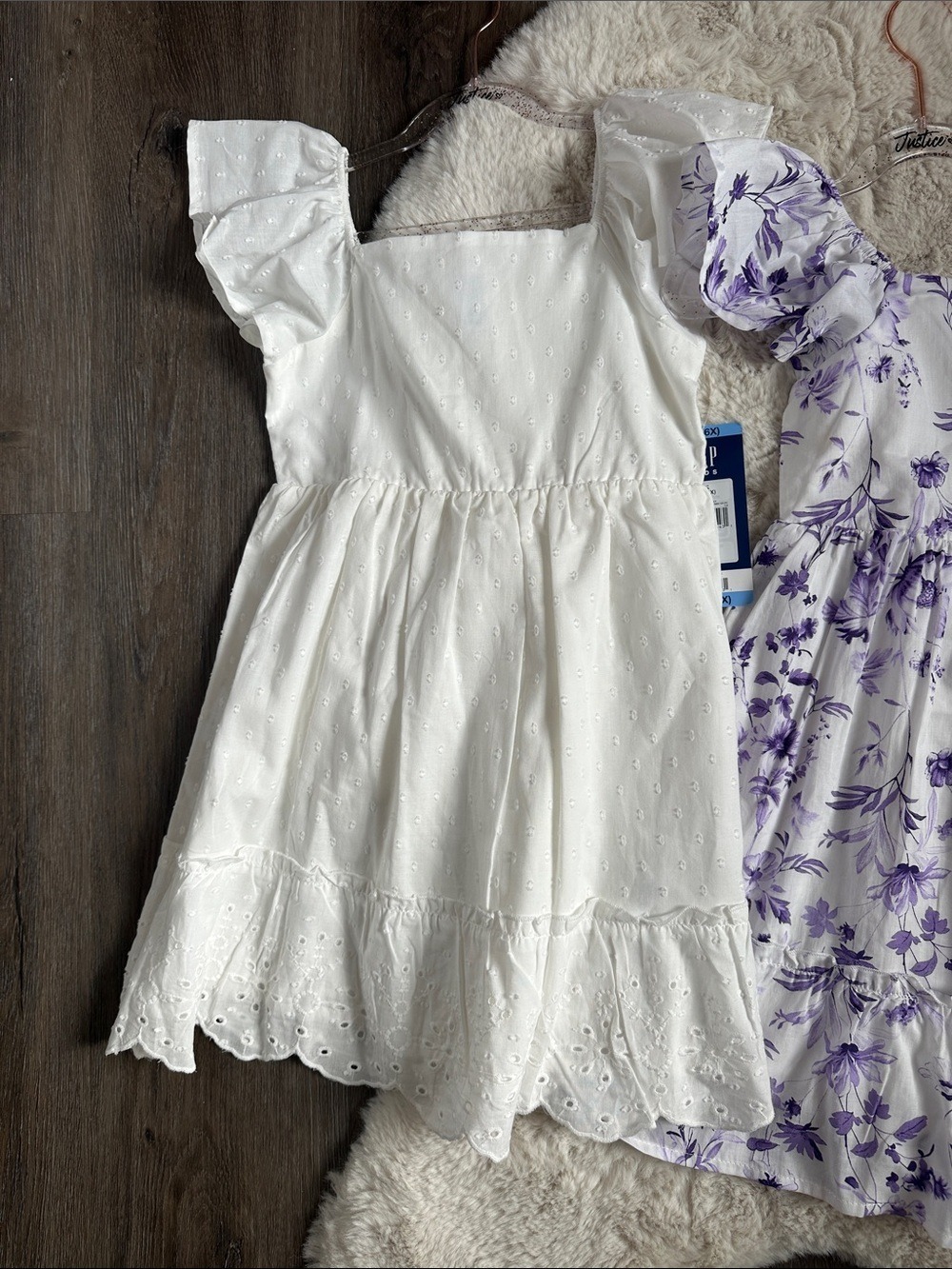 Girls' Ruffle Sleeve Dress Gap 6/6X - Picture 3 of 6